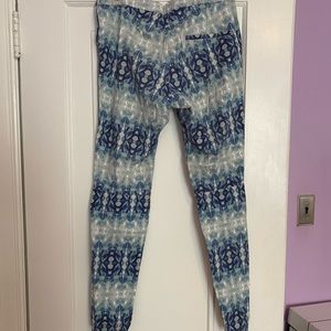 Printed Long Cigarette Stretchy Pants